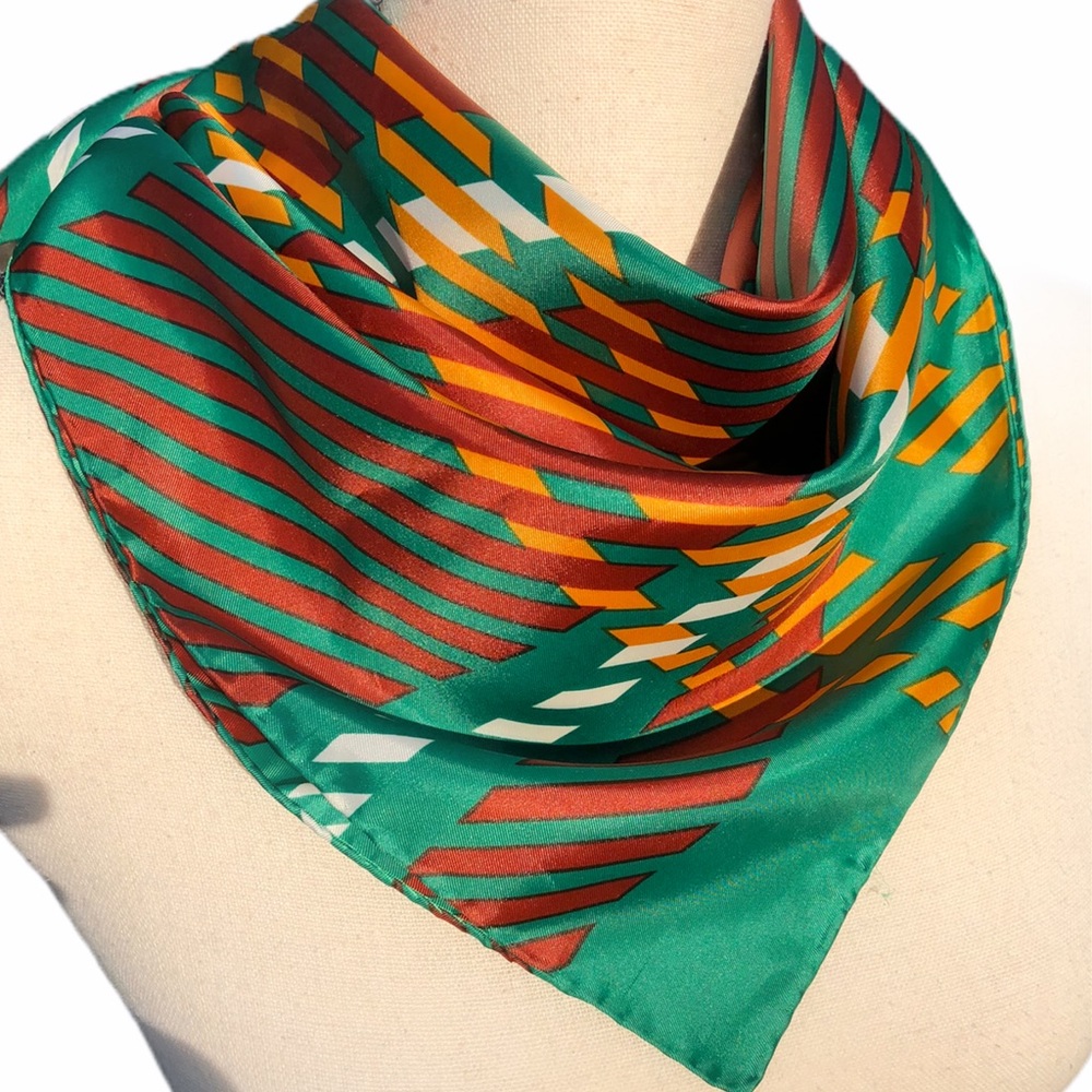 Green Fall Plaid Scarf